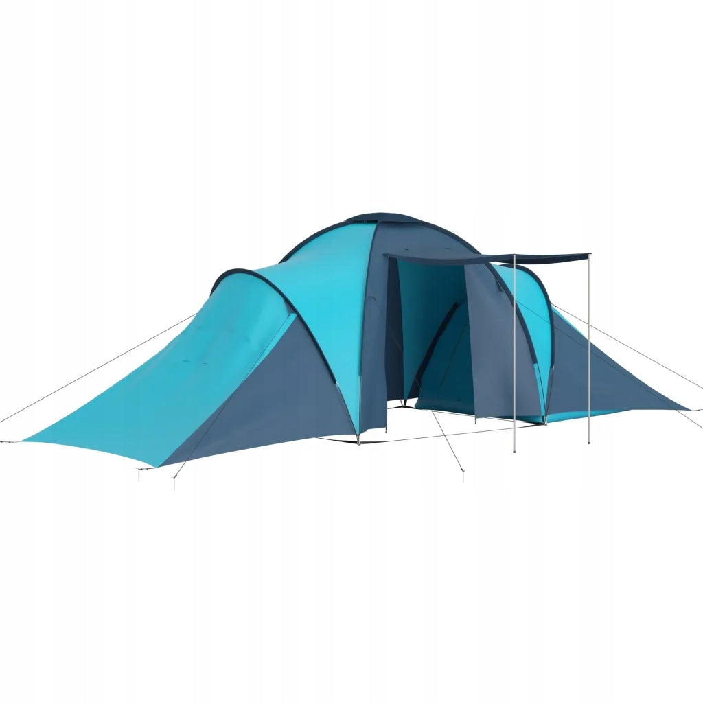 6-Person Hiking Tent, Blue-Blue