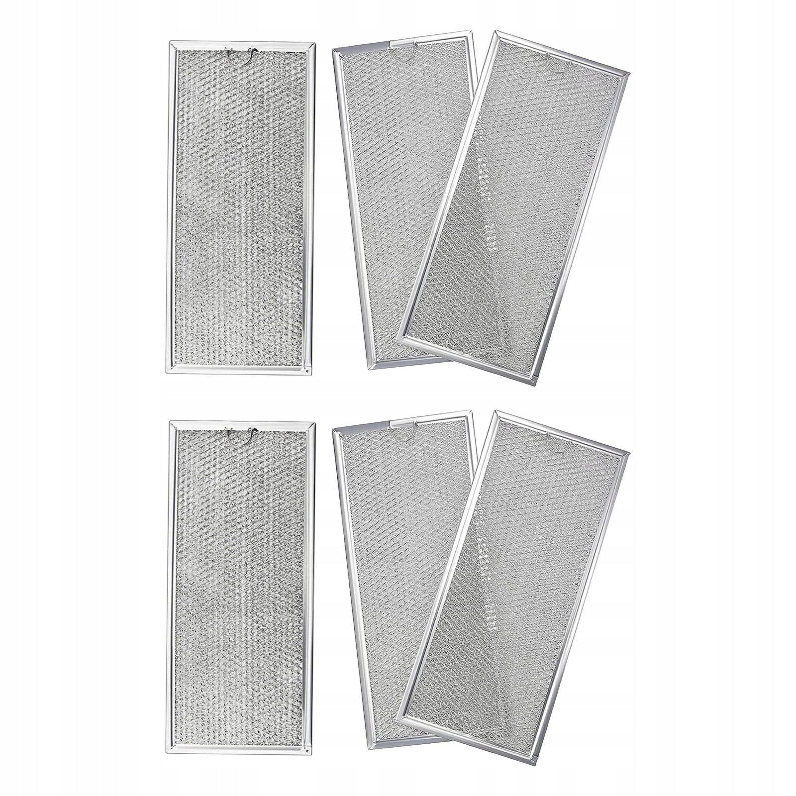 6 Piece Replacement Microwave Filter, Aluminum Mesh Strainer Replacement