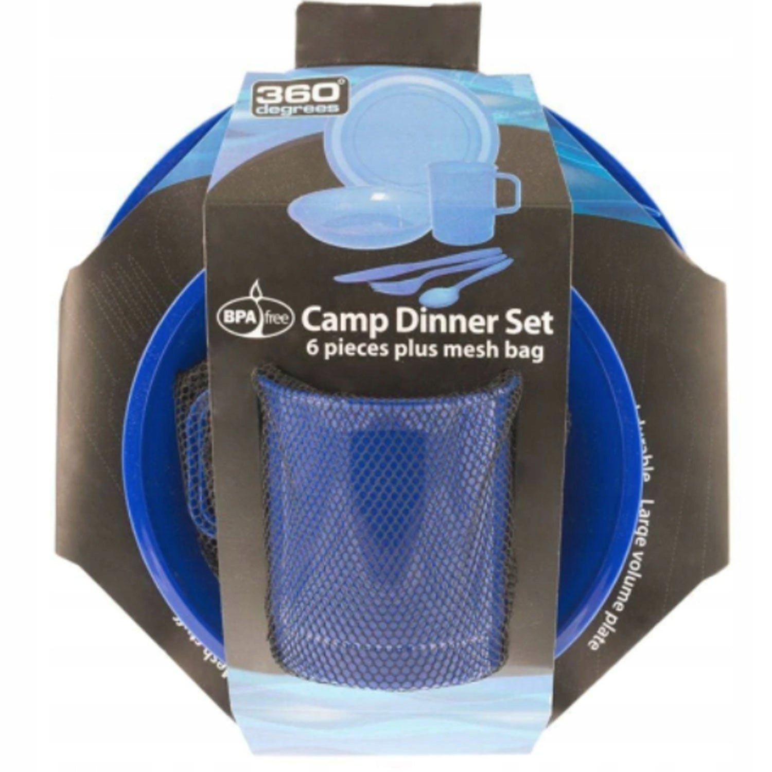 6 Pieces Camp Dinner Set Sea To Summit Manufacturer code 360DSETBLU/UNI/UNI