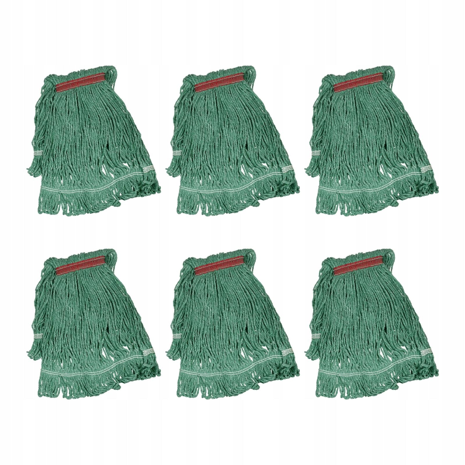 6 Pieces Commercial String Mop Head Absorbent Looped End String Head Refill