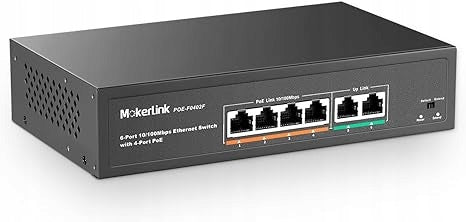 6-Port PoE Switch with 4 PoE+ Ports