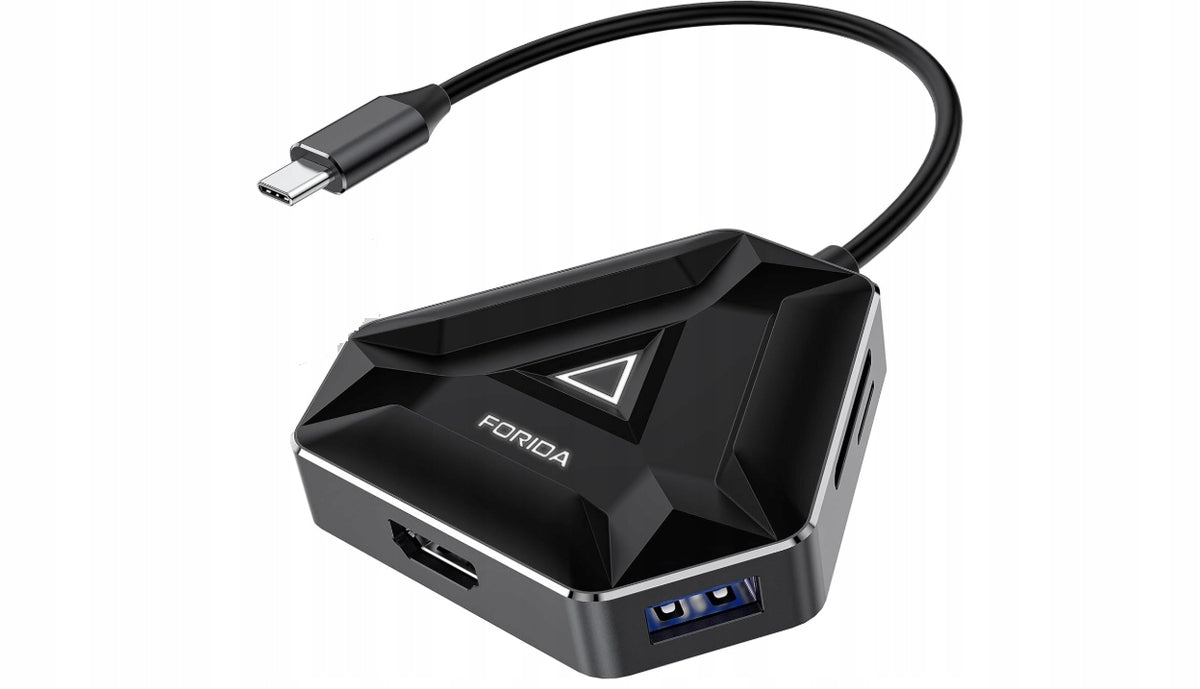 6-Port USB C Hub with HDMI 4K, USB 3.0 and Card Reader