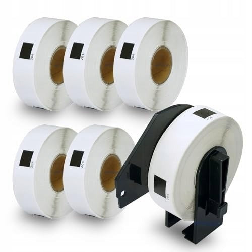 6 ROLLS DK-11204 LABELS COMPATIBLE WITH BROTHER 17 X 54MM 2400 FOR HOME Packaging status original