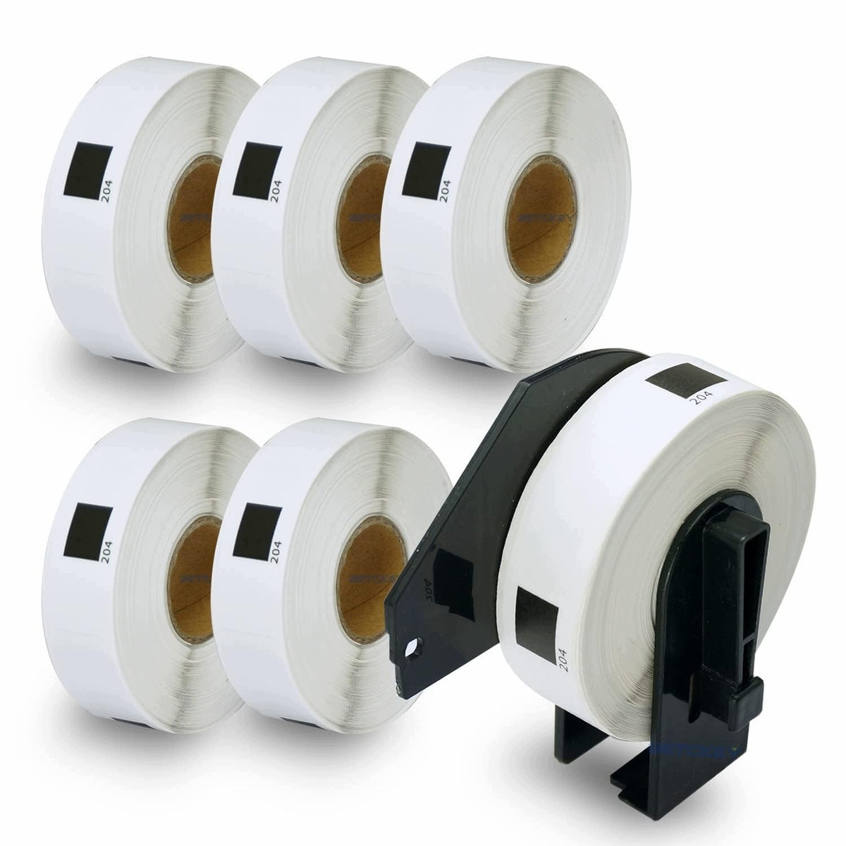6 ROLLS DK-11204 LABELS COMPATIBLE WITH BROTHER 17 X 54MM 2400 FOR HOME