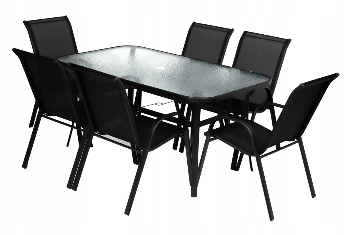 6 SEATER GARDEN FURNITURE SET GARDEN FURNITURE TABLE WITH CHAIRS CHAIR