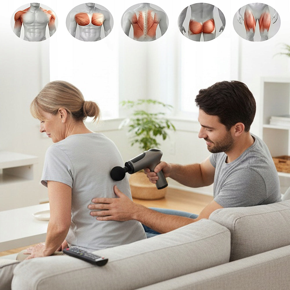 6 Speed Massage Gun Reduces Muscle Sourdough and Pain Packaging status original