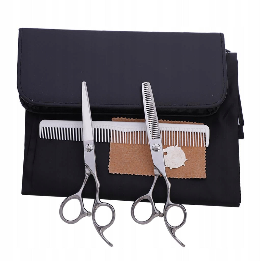 6" Stainless Steel Barber Cutting Silver 01 Model grzebień do rozczesywania drobnych zębów