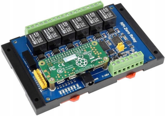6-channel relay module for Raspberry Pi Zero RS485/CAN Waveshare Manufacturer code RPi Zero Relay Waveshare 20863