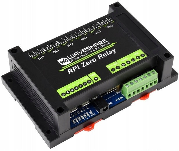 6-channel relay module for Raspberry Pi Zero RS485/CAN Waveshare