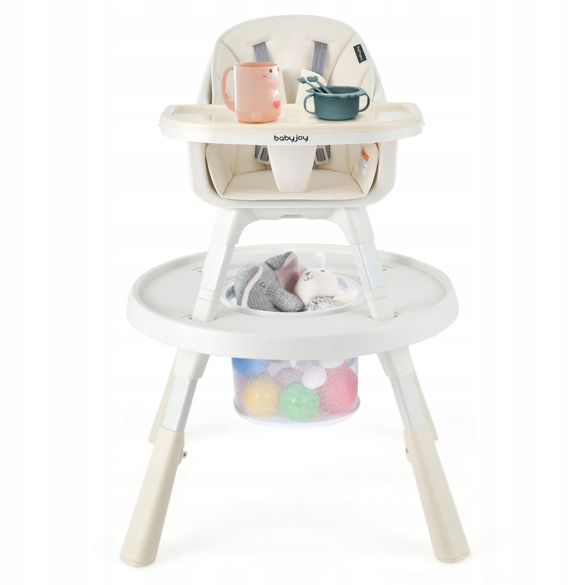 6-in-1 Baby Highchair Height Adjustable Highchair