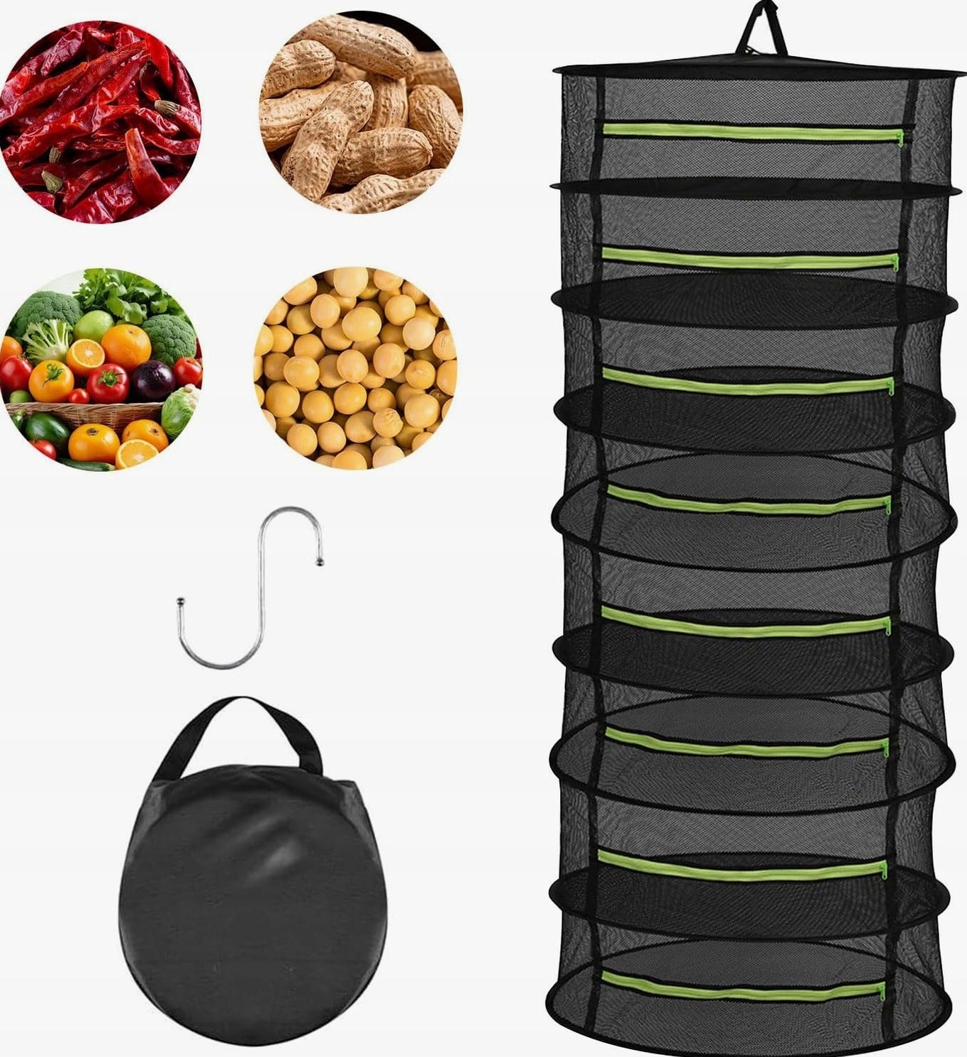 6-layer mesh 60x120cm for drying herbs of mushroom plants
