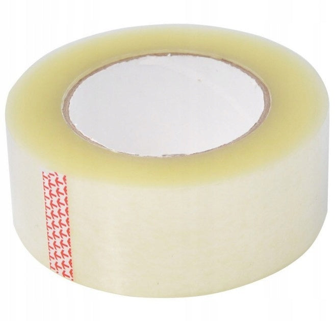 6 x ADHESIVE PACKING TAPE STRONG TRANSPARENT 100 M