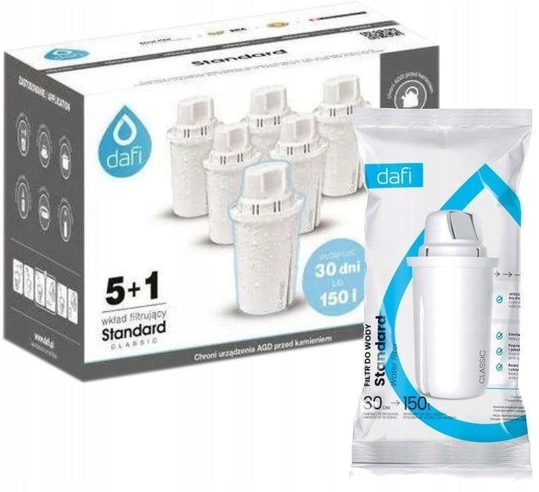 6 x DAFI CLASSIC Filter cartridge for water filter jug