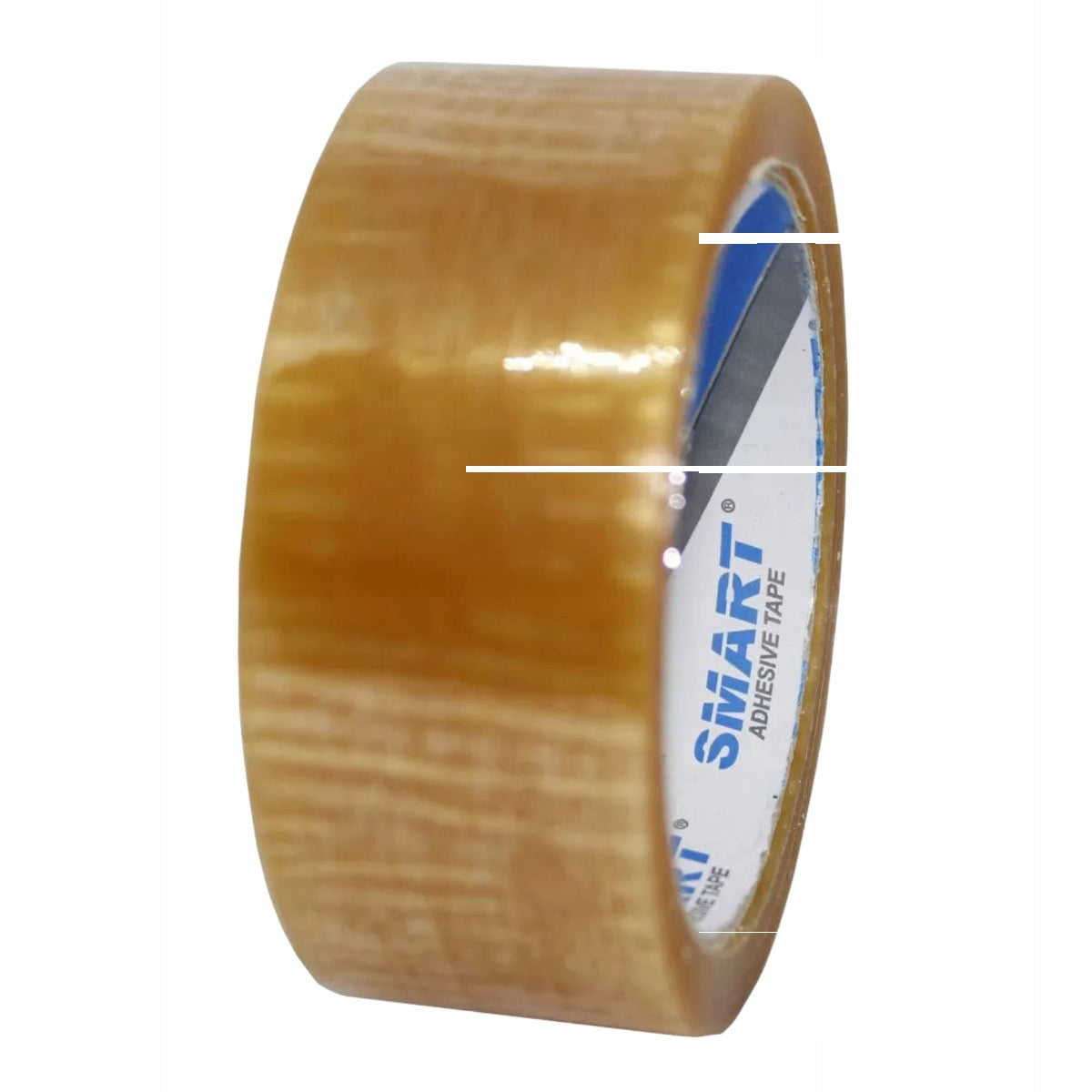 6 x PACKING TAPE SMART SOLVENT TRANSPARENT 38MM X 60Y Brand Smart