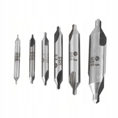 60 DEGREE HSS CENTERING DRILL BITS SET OF 6 FOR METAL DRILL Brand no brand