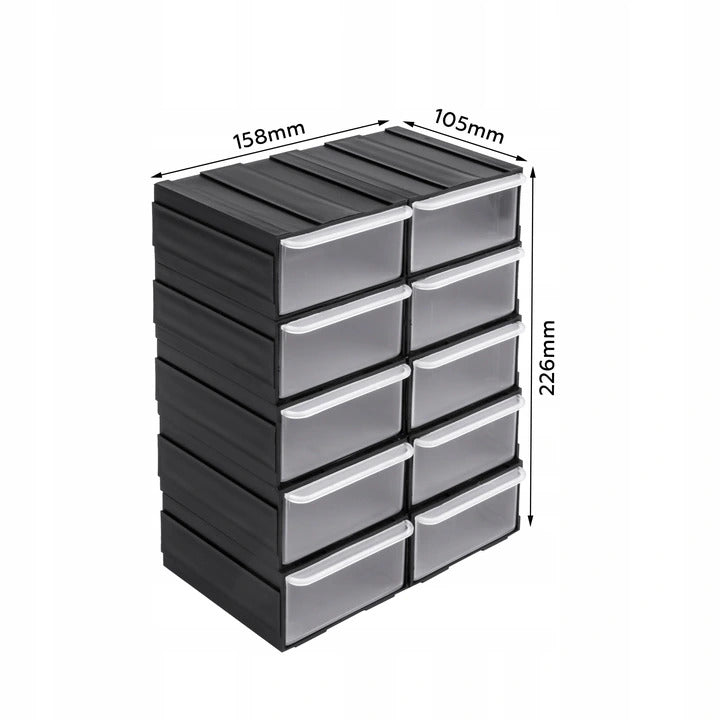 60 Pcs Drawer Containers Workshop Organizer Screw Rack Kind closed organizer