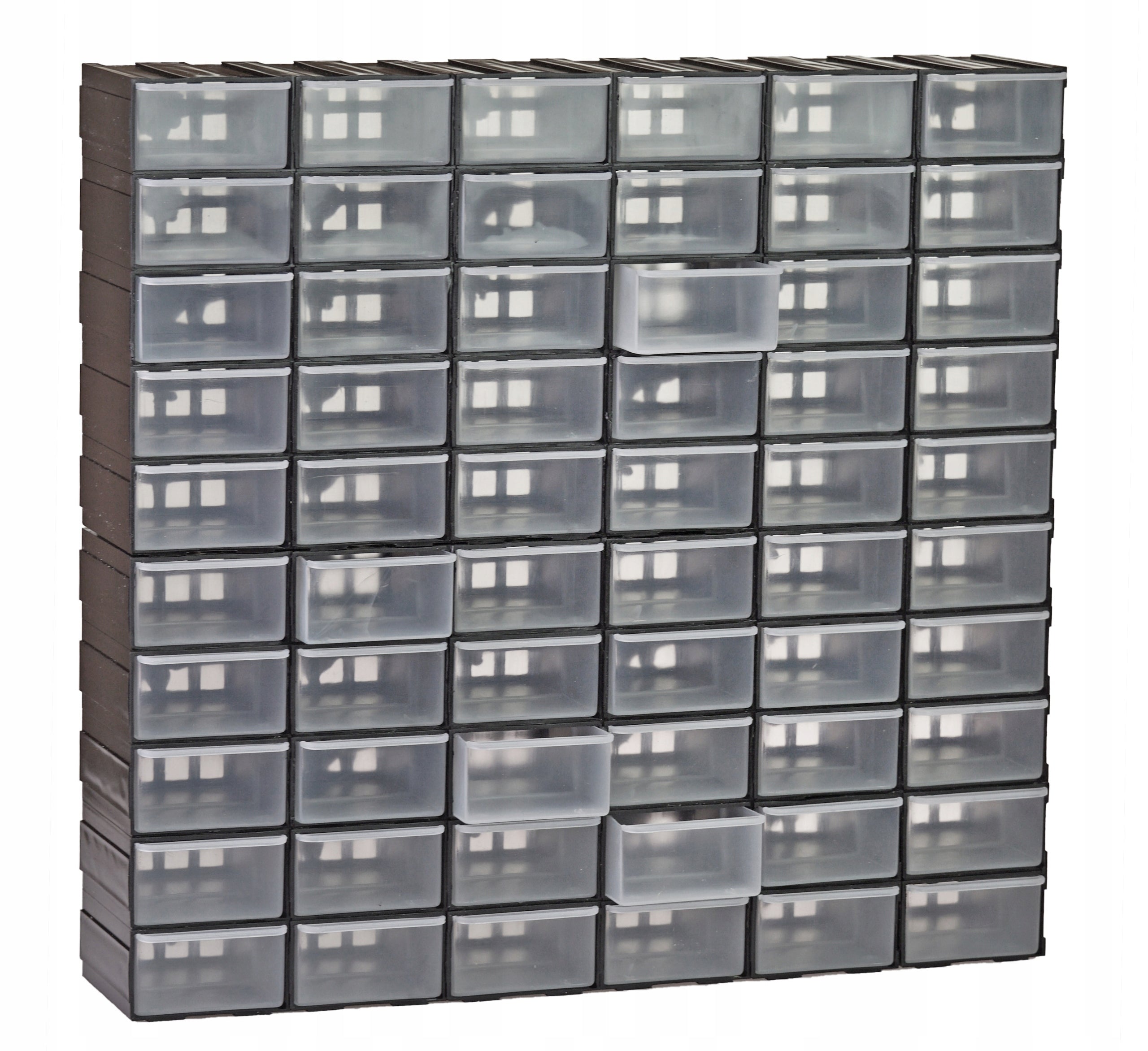60 Pcs Drawer Containers Workshop Organizer Screw Rack Packaging status original
