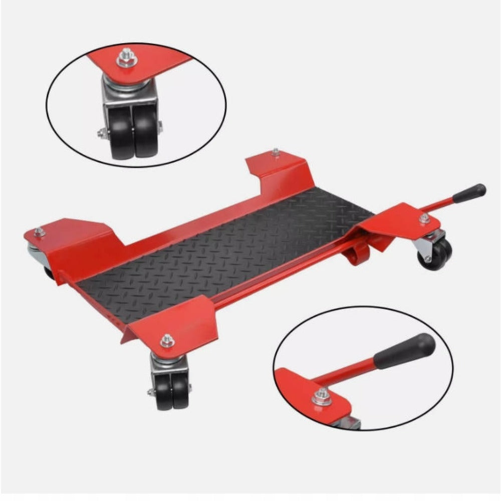 60° Rotation 350kg Motorcycle Lift Trolley Stand Manoeuvring Platform Packaging status original