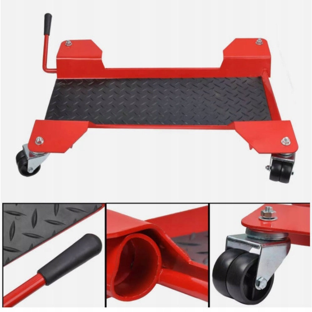 60° Rotation 350kg Motorcycle Lift Trolley Stand Manoeuvring Platform