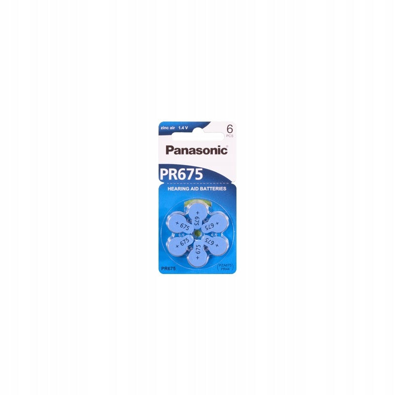 60 x hearing aid battery PANASONIC 675