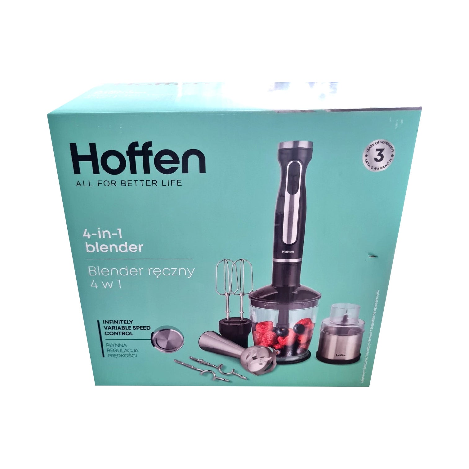 602 Hand Blender Hoffen HB-5512 4 in 1 Power 1200 W