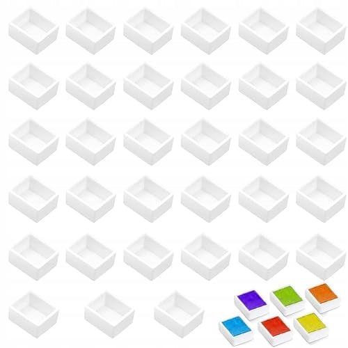 60PCS WATERCOLOR TRAYS EMPTY 2ML DIY Home Gift Included