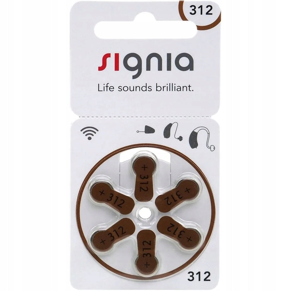 60pcs SIEMENS 312 BATTERIES HEARING AID BATTERY Made in Germany Manufacturer code SIGNIA 312 60 SZT.