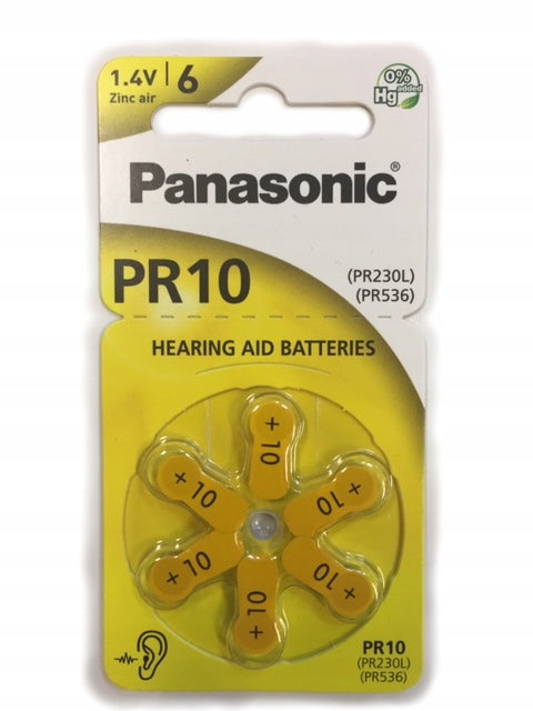 60x Hearing battery Panasonic 10 PR10 PR230L PR536 60-pcs EAN (GTIN) 5905954925896