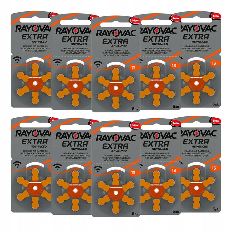 60x Most Powerful Rayovac EXTRA Batteries for 13 PR Hearing Aids EAN (GTIN) 5000252003236