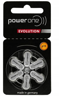 60x Power One Evolution 13 Hearing Batteries Medical device no