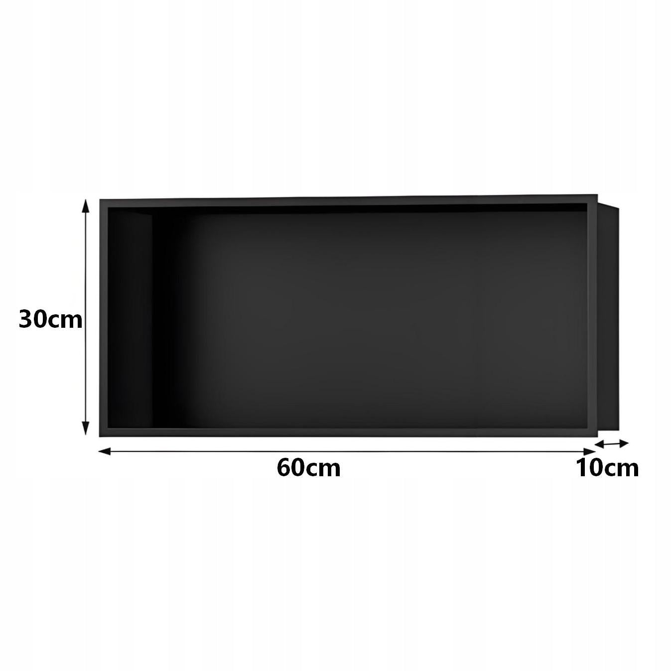 60x30x10 CMP BATHROOM RECESSED FLUSH MOUNT COLLAR BLACK MODERN Packaging status original
