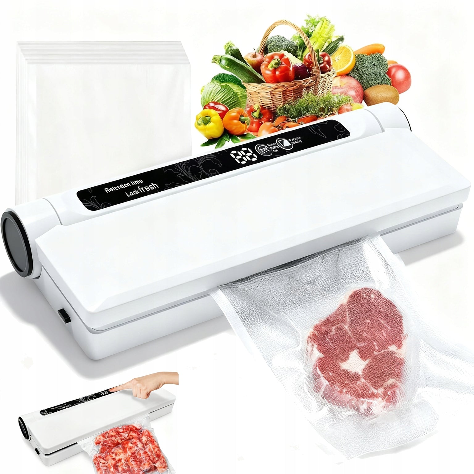 62 KPA FOOD VACUUM PACKER VACUUM SEALING WITH 20 BAGS