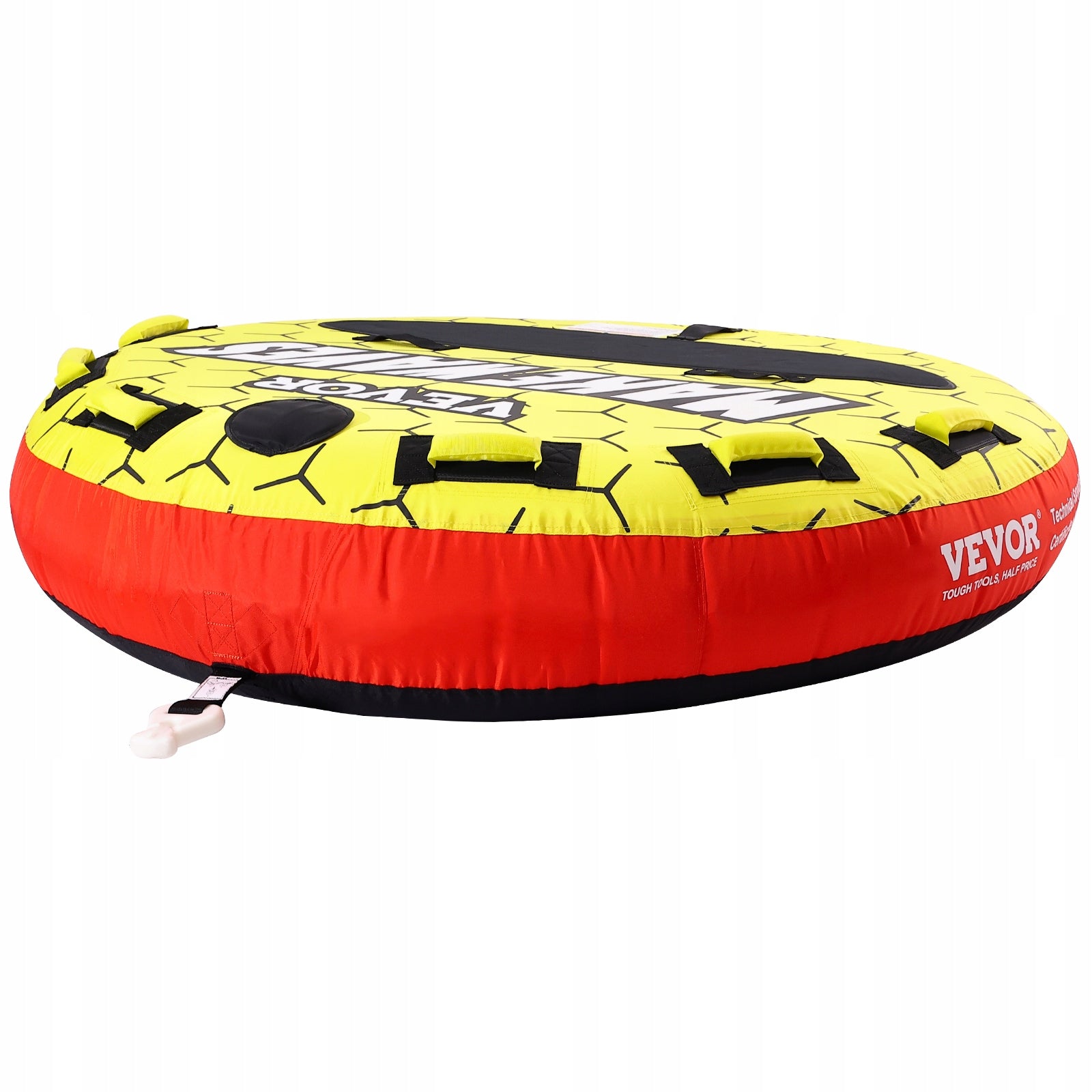 63" Towable Tube 1-3 Riders 510lbs Inflatable Boat Water Sport Nylon Cover Kind swimming kickboard