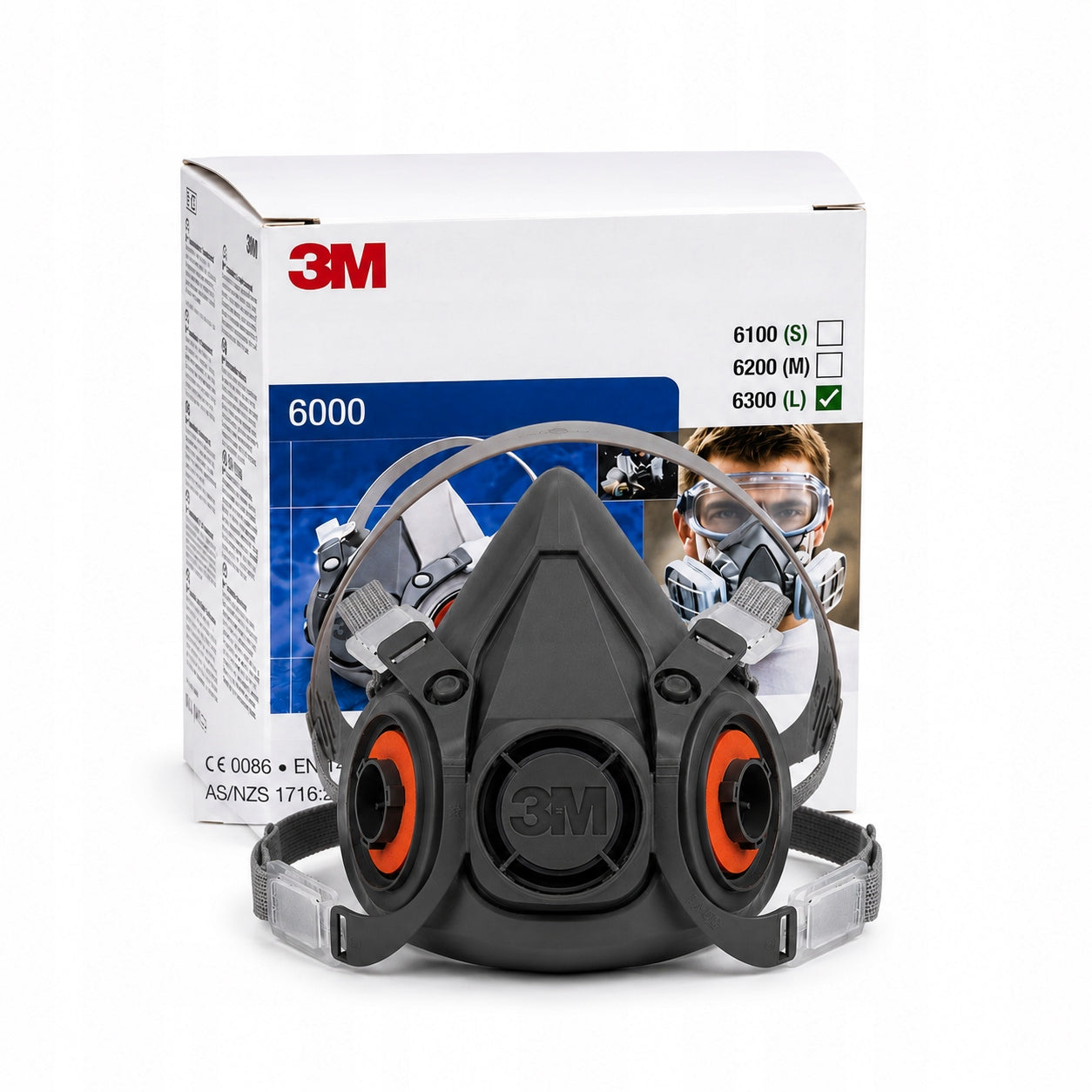 6300 3M HALF MASK (size L-large) Packaging status original