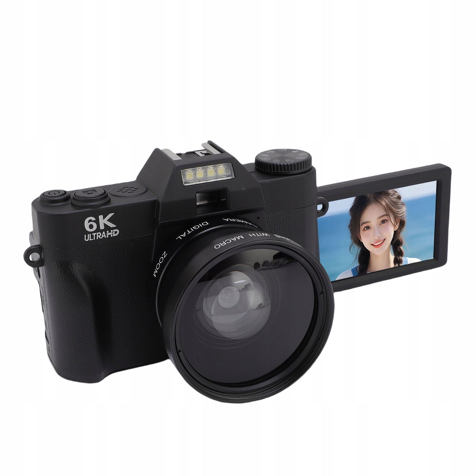 64 MP digital camera autofocus camera 16x zoom rotating 6K Ultra HD