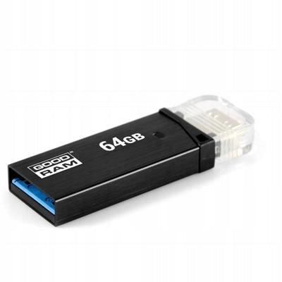 64GB USB 3.0 flash drive +microUSB OTG black Goodram