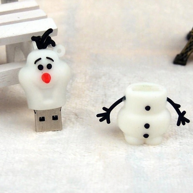 64GB USB FLASH DRIVE SNOWMAN LOVE HOLY STAR Color white