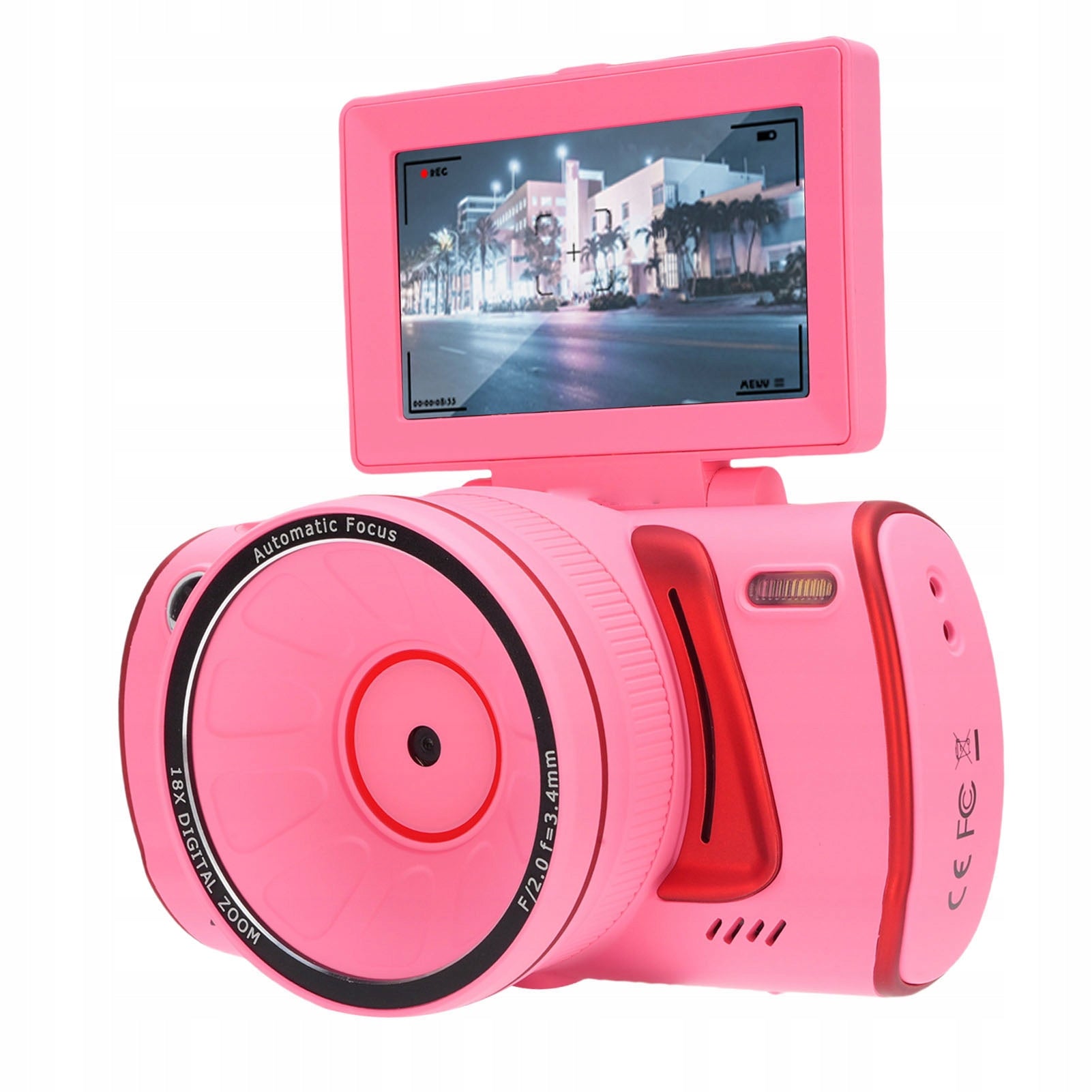 64MP 4K 18x Zoom WiFi Digital Camera 3 Inch Anti PA Flap Screen
