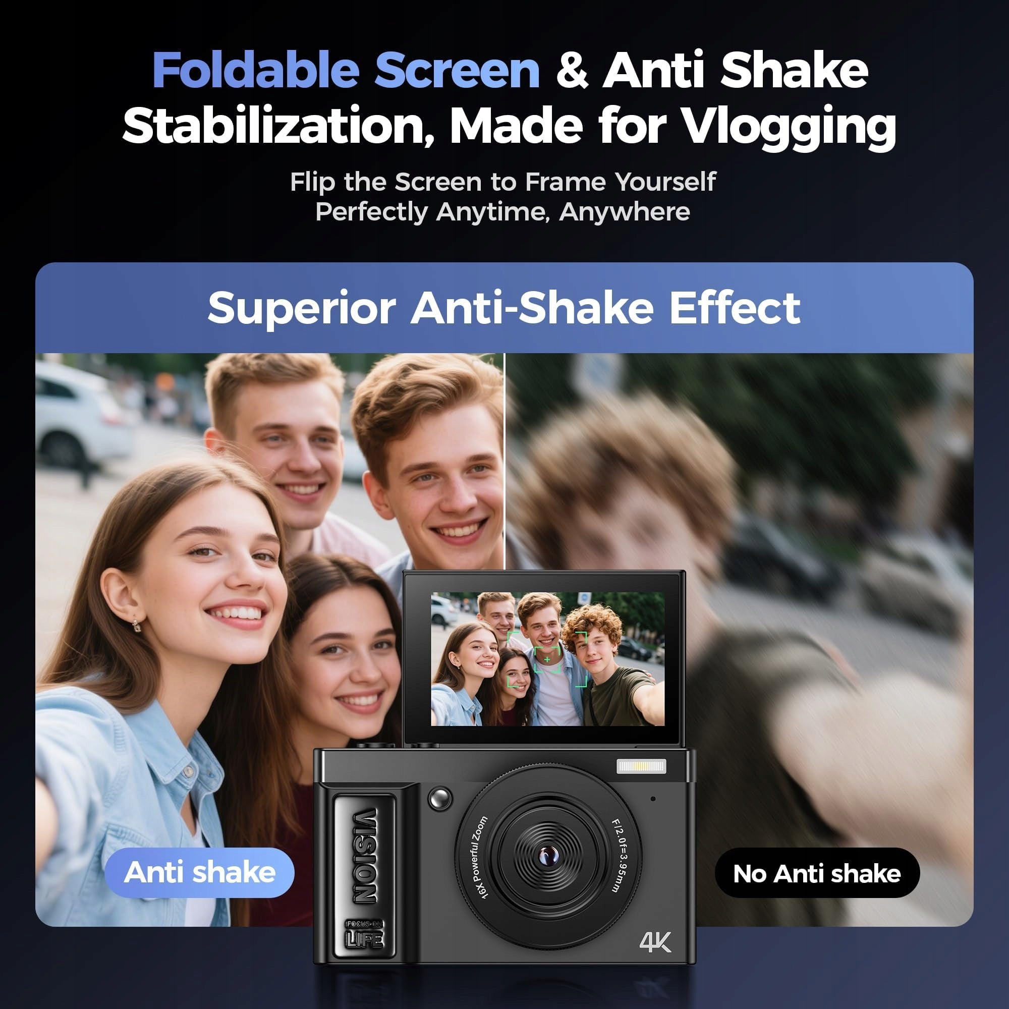 64MP 4K VLOG YOUTUBE CAMERA COMPACT DIGITAL CAMERA Brand no brand