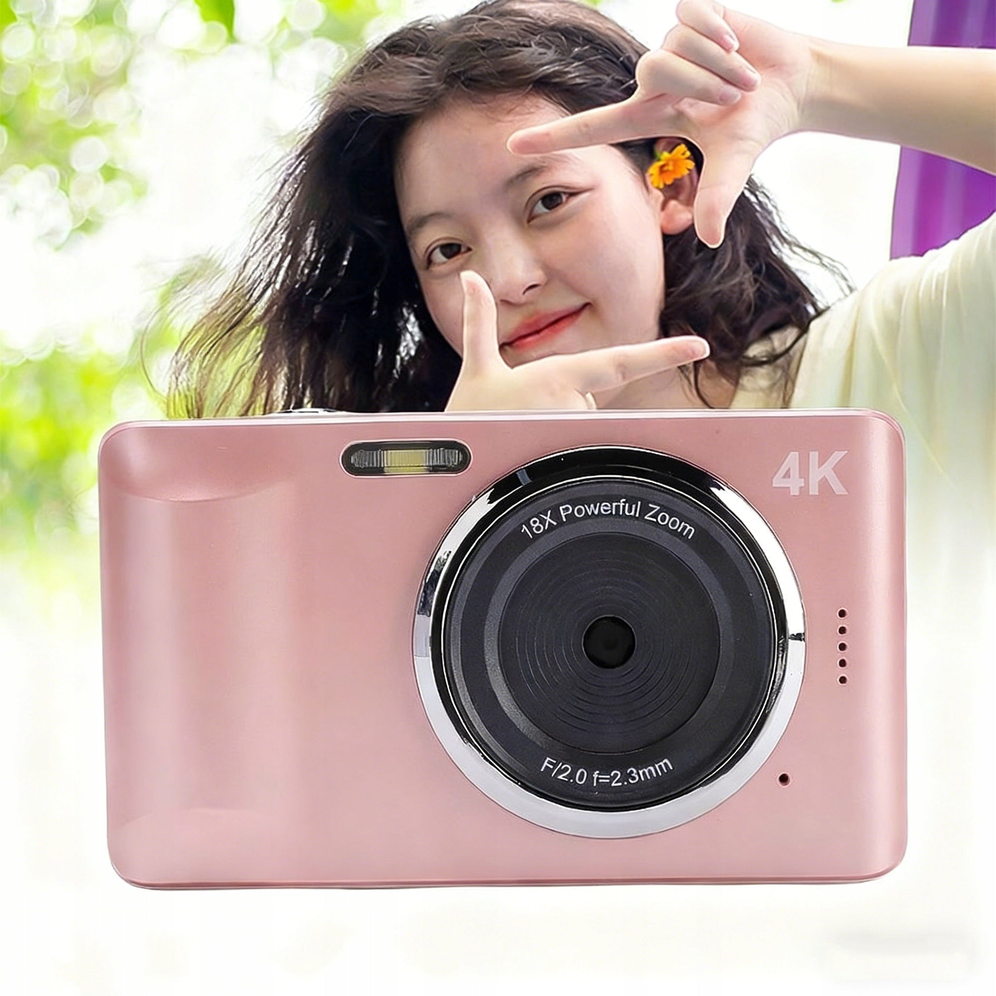 64MP DIGITAL CAMERA WITH 18X 4K VIDEO ZOOM FOR VLOGGERS WITH 64GB CARD