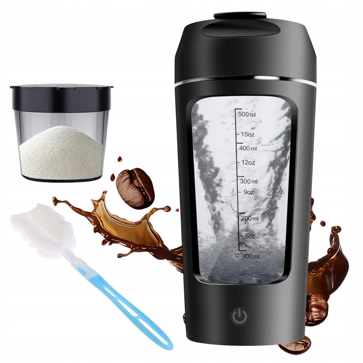 650ML USB ELECTRIC SHAKER WITH POWERFUL MOTOR AND AUTOMATIC MIXING
