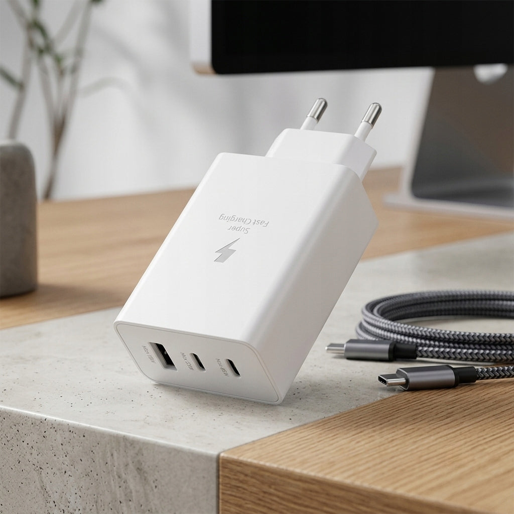 65W TRIO FAST CHARGER 1x USB-A +2x USB-C REPLACEMENT FOR SAMSUNG Manufacturer code 5907541744071