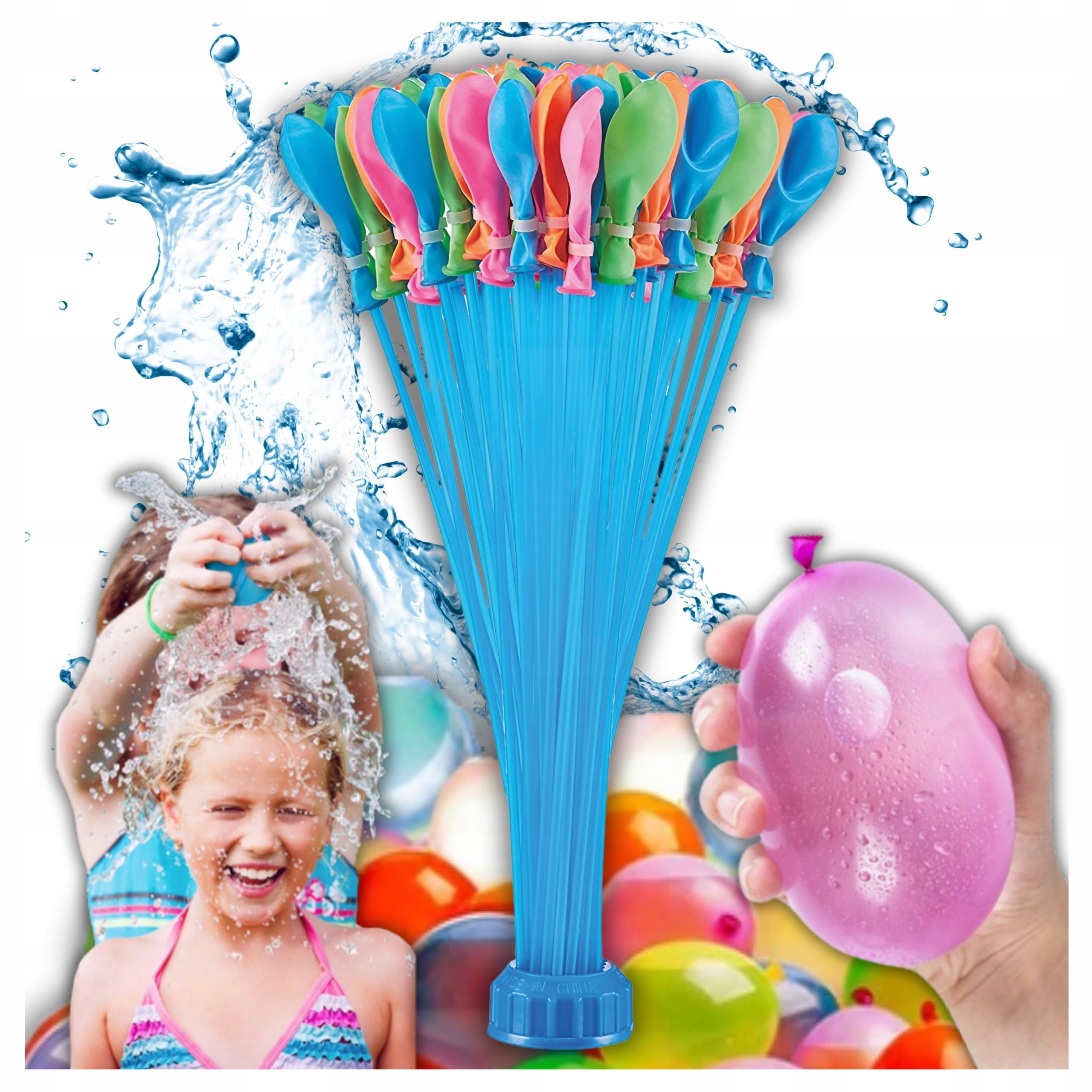 666 PIECES WATER BALLOONS WATER BOMBS AUTOMATIC SELF-CLOSING THREAD SET Packaging status original