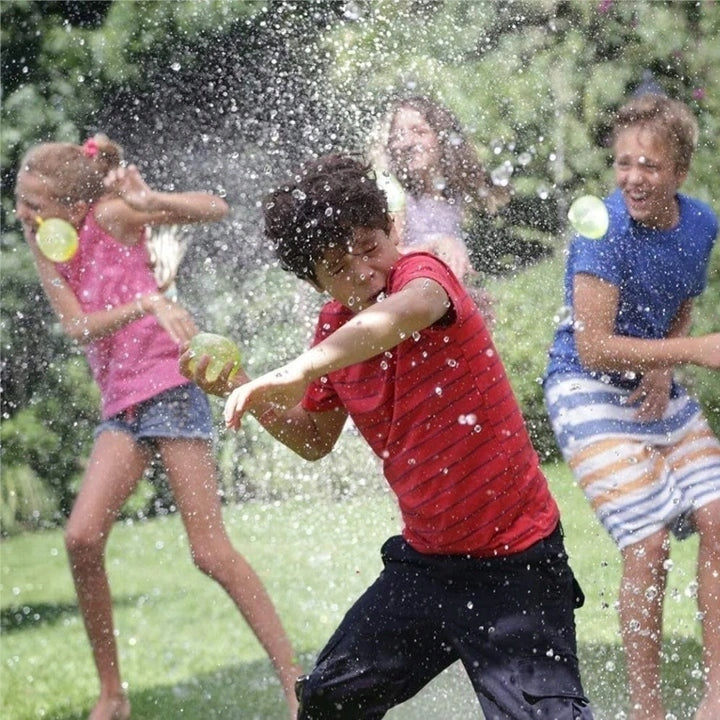 666 WATER BALLOONS WATER BOMBS AUTOMATIC SELF-CLOSING + THREAD SET Color multicolor