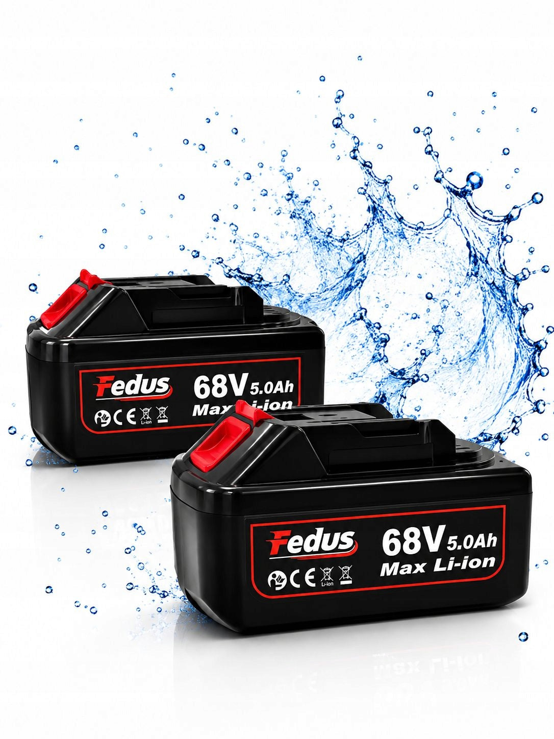 68V Washer 2xMobile Pressure Battery For Garden Car Brand Vevor