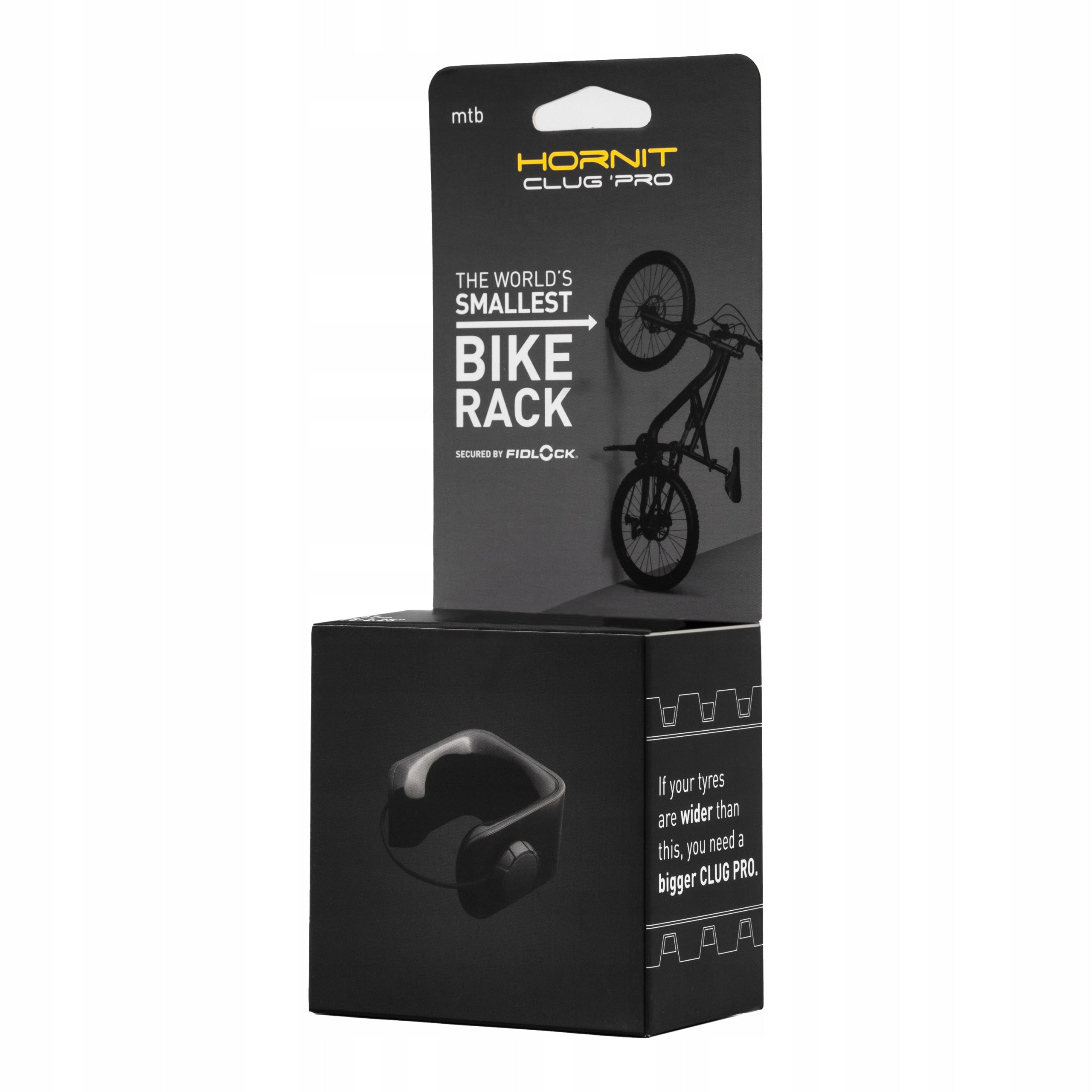Dviračių laikiklis HORNIT CLUG PRO MTB, juodas, L dydis