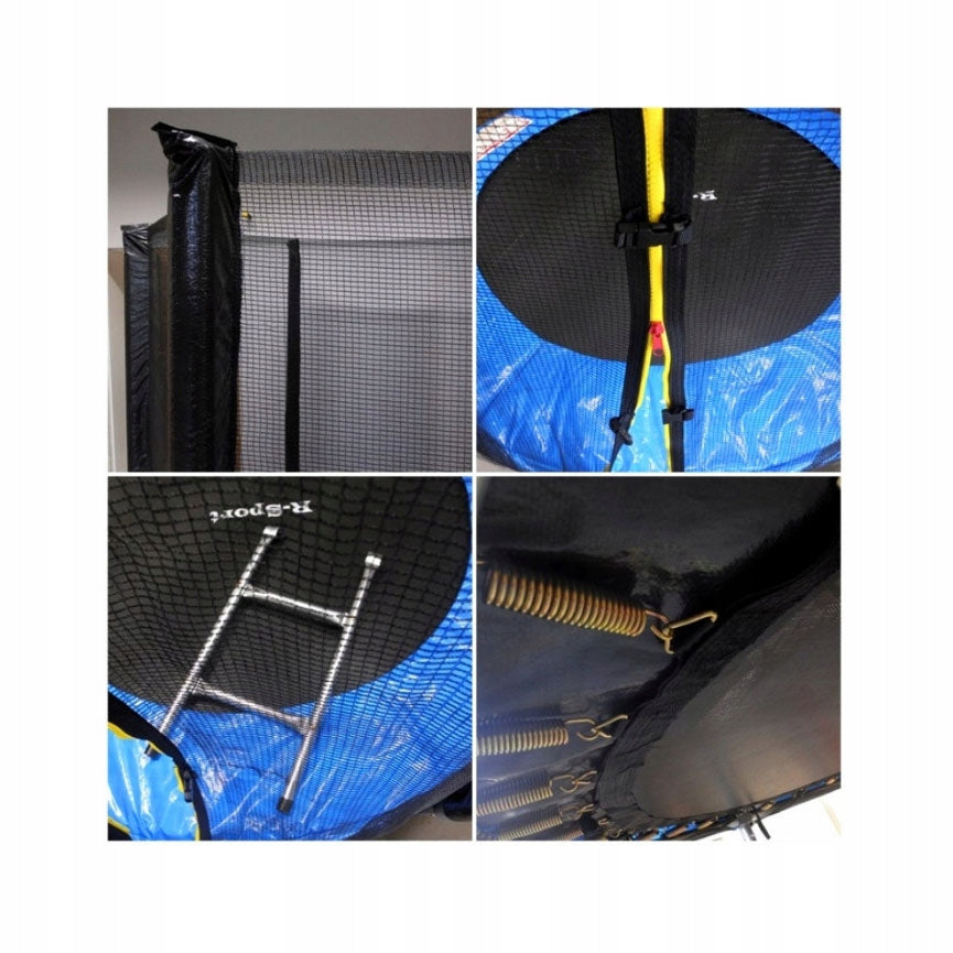 6FT GARDEN TRAMPOLINE 183CM NEO-SPORT STRONG NET FOR KIDS Height from ground level 45 cm