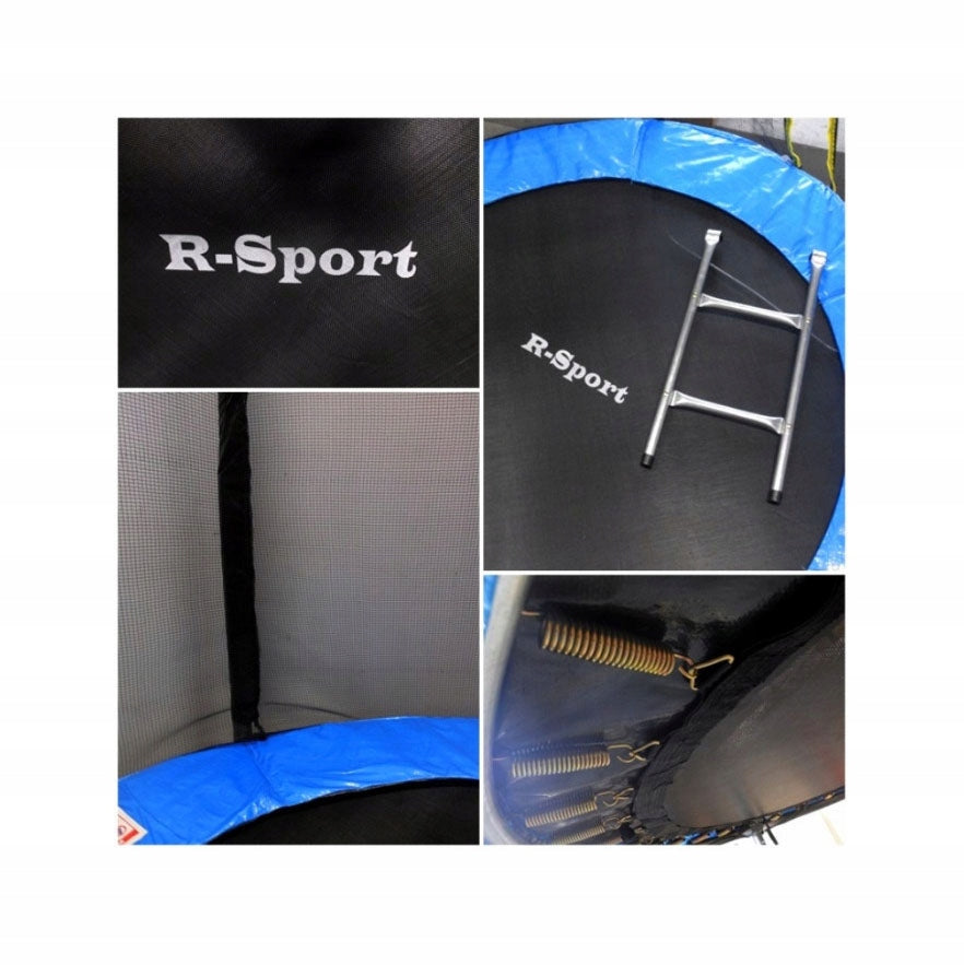 6FT GARDEN TRAMPOLINE 183CM NEO-SPORT STRONG NET FOR KIDS Total height 195 cm