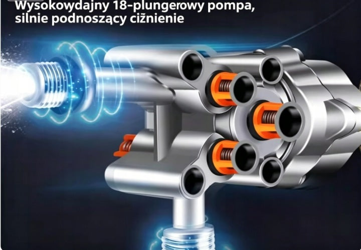 6IN1 CORDLESS PRESSURE WASHER NOZZLE FOR WINDOWS, GARDEN, CARS Brand no brand