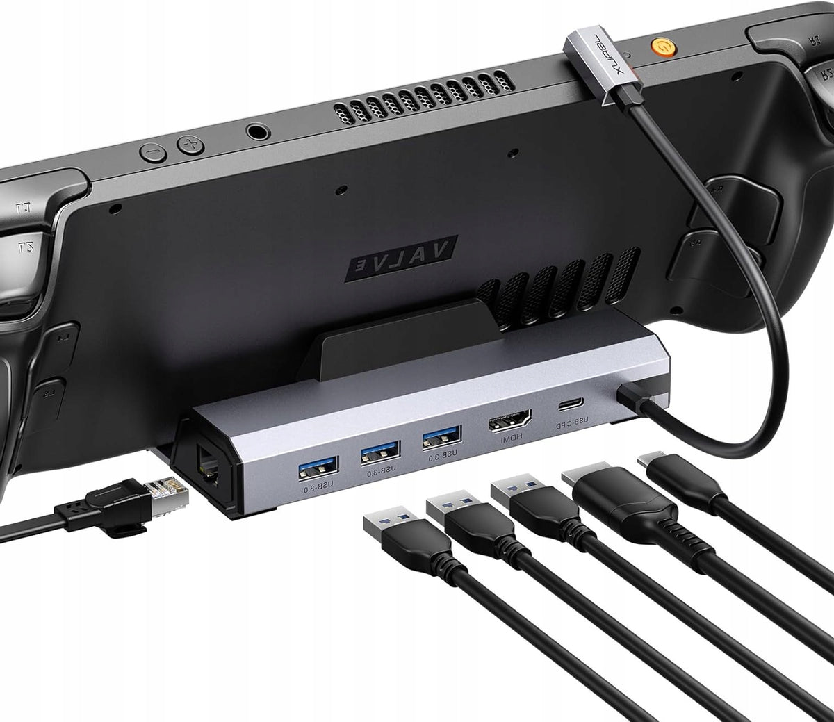 6IN1 DOCKING STATION FOR STEAM DECK HDMI 4K60 USB C FOR CHARGING